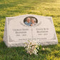 Floral Companion Granite Slant Marker