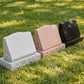 Women's Rose Floral Portrait Granite Slant Marker with Base