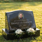 Men's Laurel Portrait Granite Slant Marker with Base