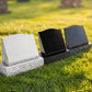 Men's Laurel Portrait Granite Slant Marker with Base