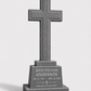 Granite Cross Upright Headstone with Base