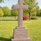 Granite Cross Upright Headstone with Base