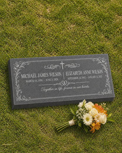 Personalized Companion Granite Flat Marker